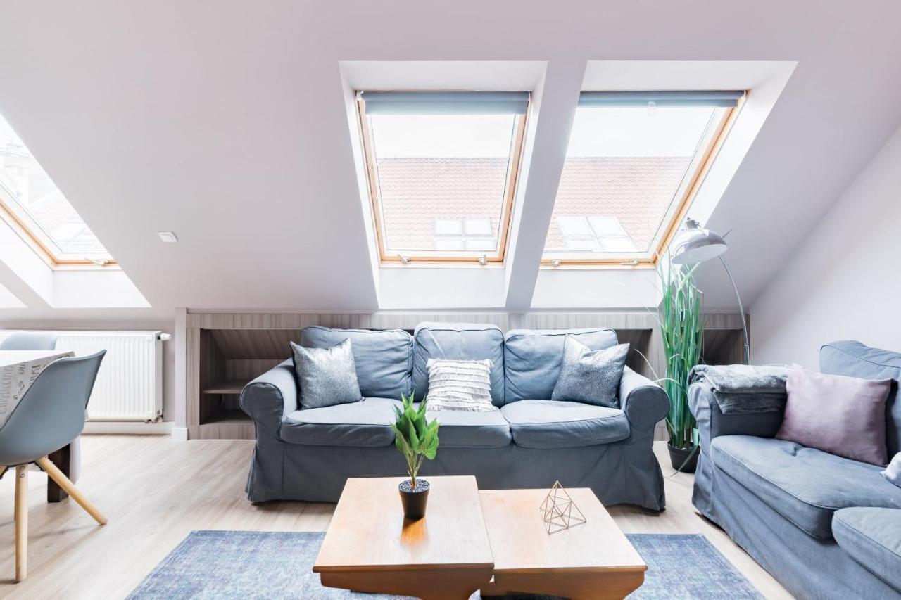 Apartment Sunny And 3-bedroom Penthouse With Garage Budapest